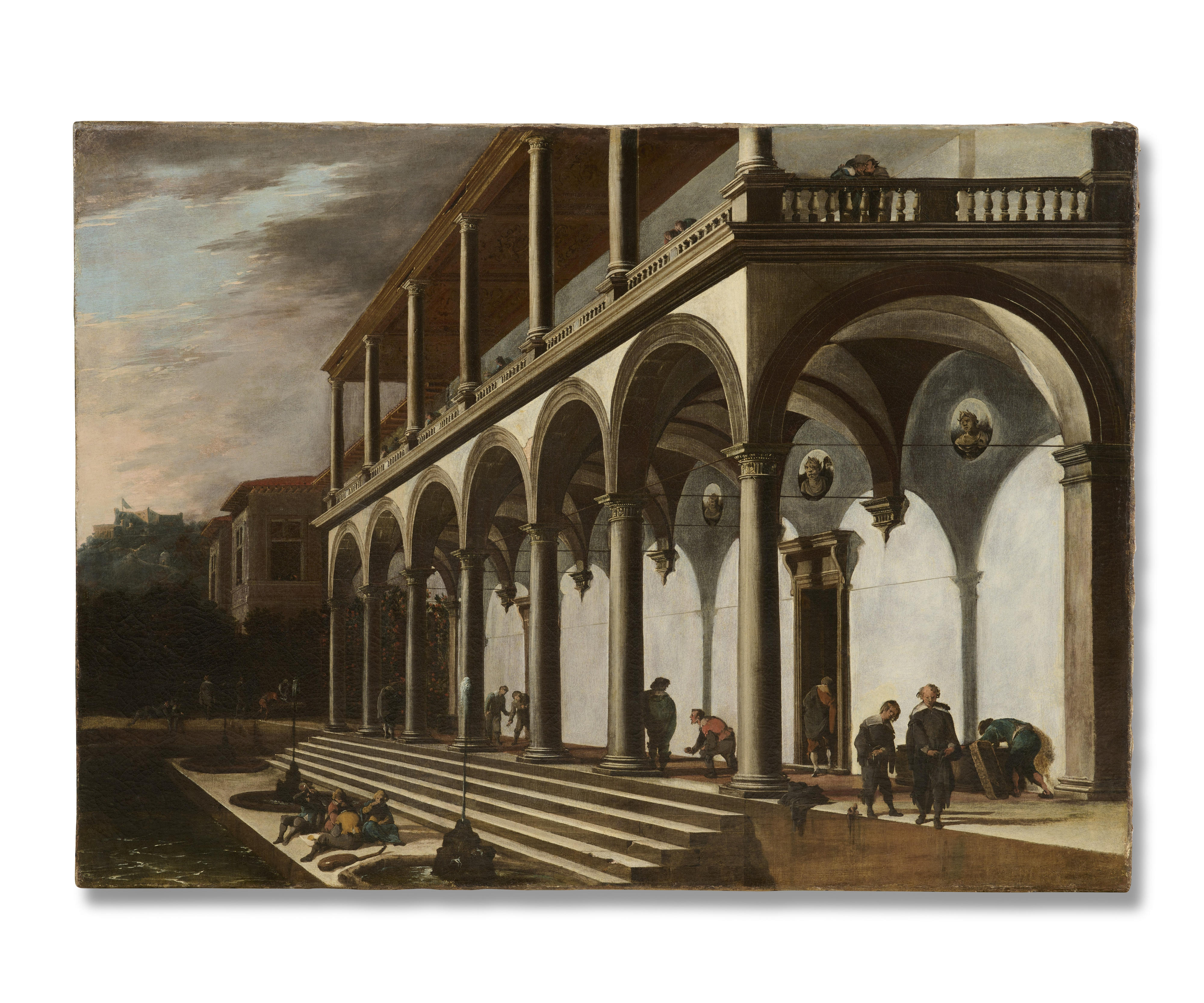 View of the Villa Poggioreale, Naples